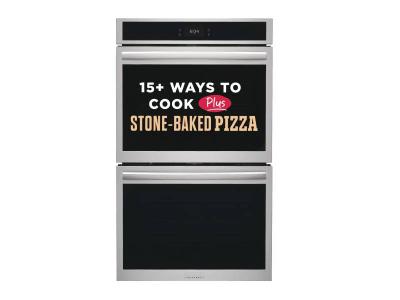 30" Frigidaire Gallery Double Electric Wall Oven with Stone-Baked Pizza - GCWD3070AF