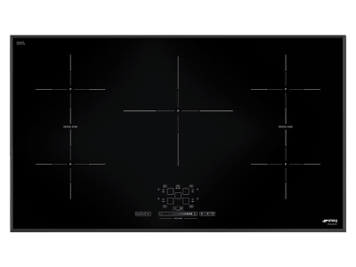 36" SMEG Hob Universale Induction Cooktop with 5 Cook Zones in Black - SIMU536B