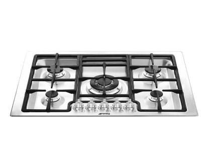 Smeg Classic 30-inch Built-in Stainless Steel Gas Cooktop with 5 Sealed Burners - PGFU30X2