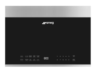 24 " Smeg Built-In Sensor Stainless steel/Black Microwave Oven - OTR24XU