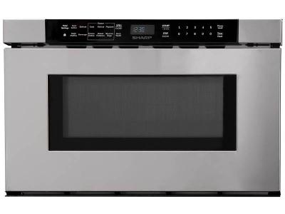 24" Sharp Built-In Microwave Drawer 950W Stainless Steel - SMD2443JSC