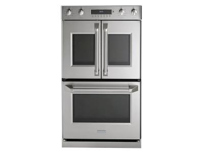 30" Monogram Double Pro French-Door Wall Oven - ZET2FLSS