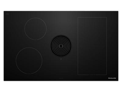 36" KitchenAid NextGen Induction Downdraft Cooktop with Bridge XL Even-Heat Zone - KCID936SBL