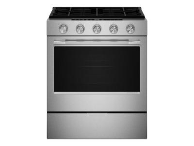 30" KitchenAid 5.0 Cu. Ft. Smart Slide-in Gas Range - KSGS330SPS