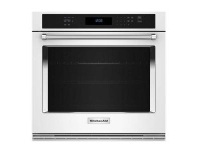 30" KitchenAid Single Wall Oven with Air Fry Mode - KOES530PWH