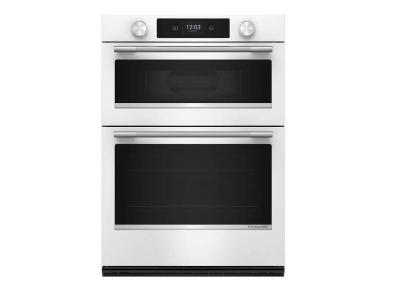 30" KitchenAid Smart Electric Combo Wall Oven with Assisted Cooking Modes - KOEC730SWH