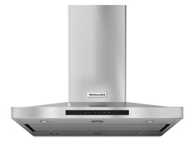 36" KitchenAid Island-Mount 3-Speed Canopy Hood - KVIB606DSS