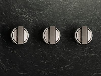 36" Monogram Designer Collection Titanium (Blade only) Knobs for Pro Range- ZXPR36KKTT1