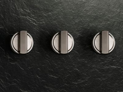 48" Monogram Designer Collection Titanium (Blade only) Knobs for Pro Range - ZXPR48KKTT1