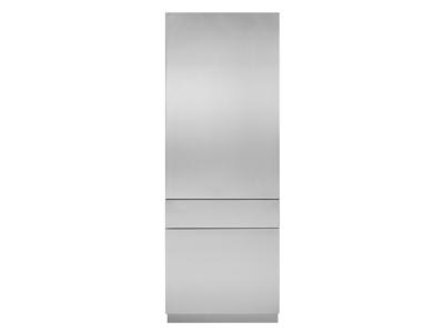 30" Monogram Integrated Refrigerator Stainless Steel Solid Door - ZKSSN849NLH