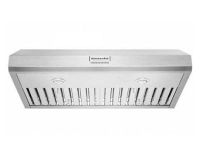 36" KitchenAid 585 CFM Under-Cabinet Range Hood in Stainless Steel - KVUC606KSS
