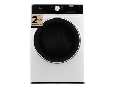 27" Midea 8.0 Cu. Ft. Front Load Dryer - MLE52N4AWW