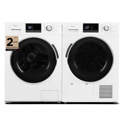 24" Midea 3.1 Cu. Ft. Front Load Washer and 4.4 Cu. Ft. Ventless Heat Pump Dryer - MLH27N5AWWC-MLE27N5AWWC