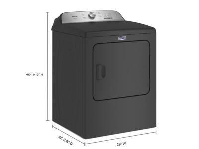 29" Maytag 7.0 Cu. Ft. Pet Pro Top Load Gas Dryer - MGD6500MBK