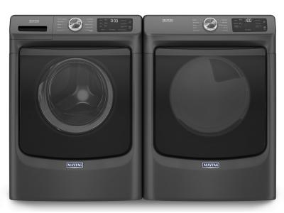 27" Maytag 5.2 Cu. Ft. Front Load Washer and 7.3 Cu. Ft. Front Load Electric Dryer - MHW5630MBK-YMED5630MBK