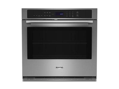 30" Maytag 5.0 Cu. Ft. Single Wall Oven with Air Fry and Basket  - MOES6030LZ