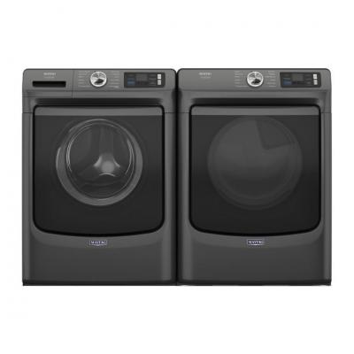 27" Maytag 5.8 Cu. Ft. I.E.C. Smart Pet Pro Front Load Washer and 7.4 Cu. Ft.  Electric Dryer - MFW7020RU-YMED7020RU