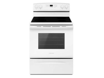 30" Amana 4.8 Cu. Ft. Freestanding Ceran Top Electric Range - YAER6603SFW