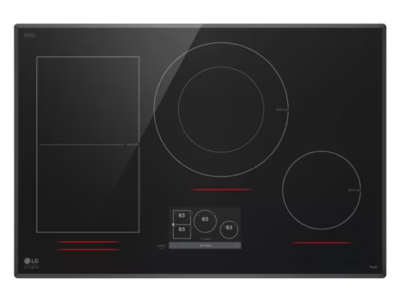 LG STUDIO 30" Induction Cooktop with 4 Burners and Flexible Cooking Zone - CBIS3018BE