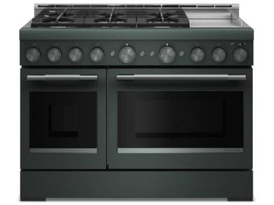 48" KitchenAid 6 Burner Commercial-Style Gas Range with Griddle - KFGD948SJP