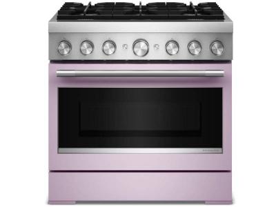 36" Kitchenaid 6 Burner Commercial-Style Dual Fuel Range - KFDS936SWF