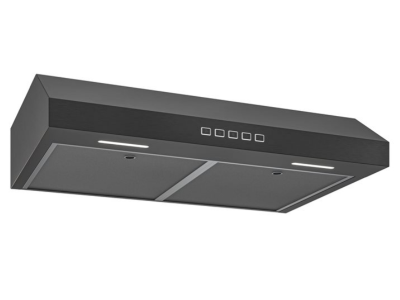 30" Broan Under Cabinet Range Hood in Black Stainless Steel - GLA2303BLS