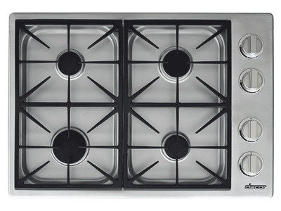 30" Dacor Professional Gas Cooktop with 4 Sealed Burners - HDCT304GS/LP