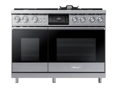 48" Dacor Pro Dual-Fuel Steam Range with Griddle - DOP48M96DPS