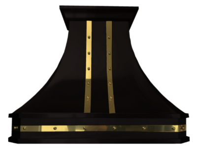 42" Cyclone Design Collection Wall Mount Range Hood in Matte Black Brass - DCB40942MBB