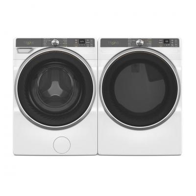 27" Whirlpool 5.8 Cu. Ft. Front Load Washer and 7.4 Cu. Ft. Front Load Electric Dryer - WFW6720RW-YWED6720RW