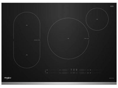 30" Whirlpool Intelligent Induction Cooktop with Temp Cook Technology - WCIT7030SS