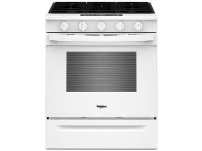 30" Whirlpool 5 Cu. Ft. Gas Range with Air Cooking Technology - WSGS5030SW