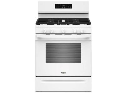 30" Whirlpool Gas Range with Air Cooking Technology and Steam Clean - WFGS4530SW